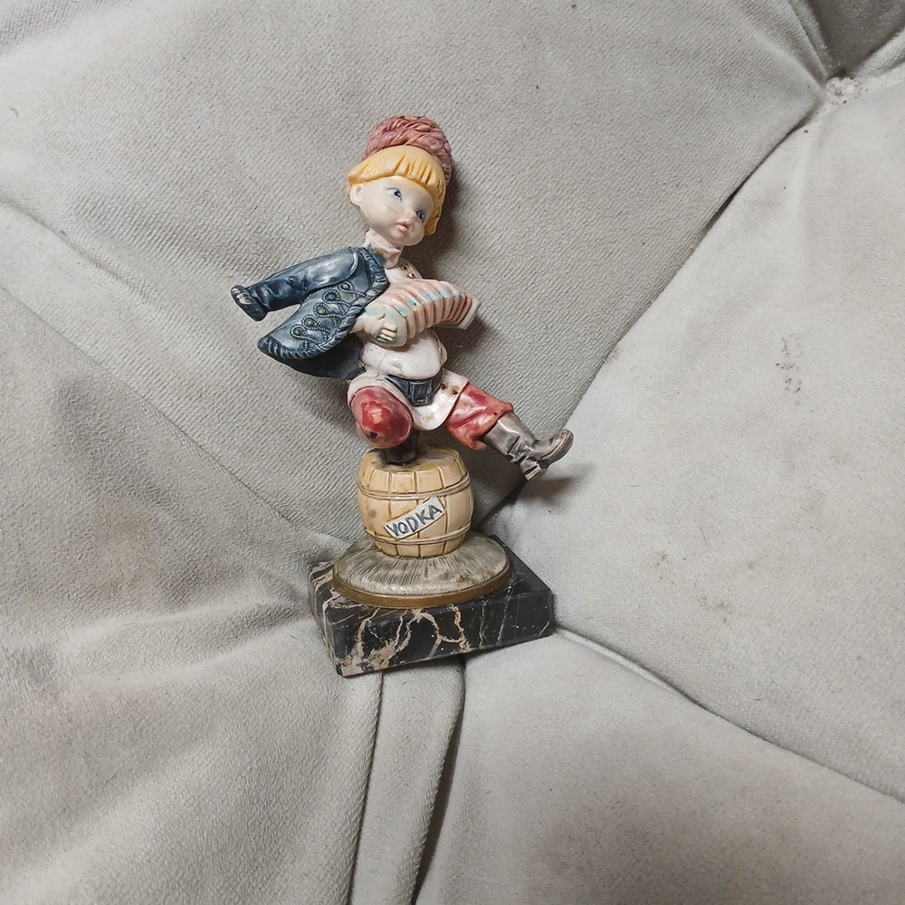 Ceramic Figurine with Multicolor Details